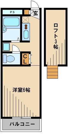 レオパレス東峰第３　１４６４０の物件間取画像